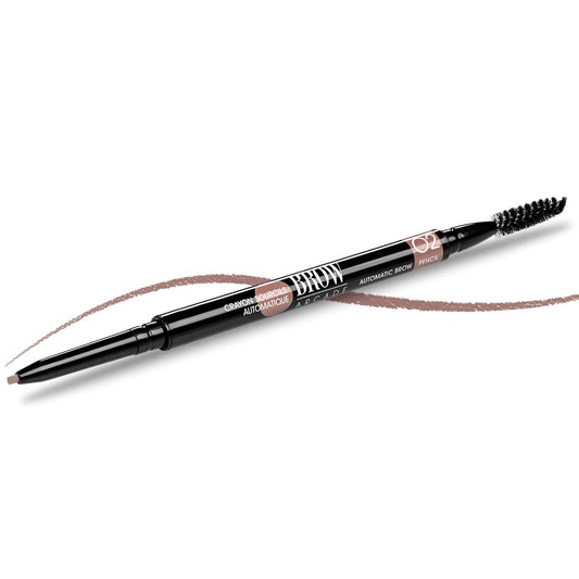 Vivienne Sabo Paris - Automatic Eyebrow Pencil Brow Arcade, Soft Brown (Shade 02), Natural Looking Brows, All Day Wear